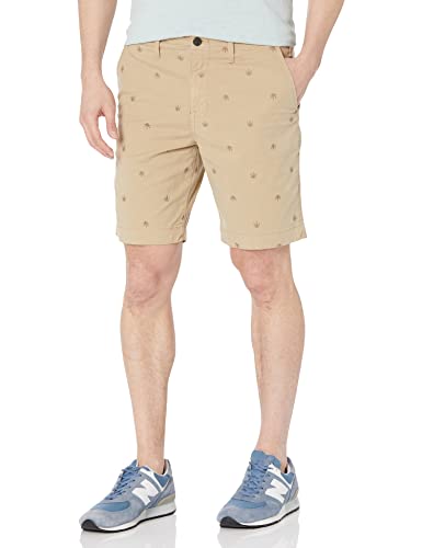 classic beige printed shorts