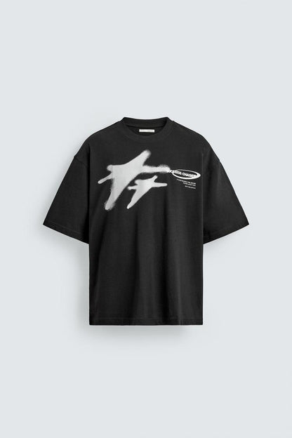 Zara CONTRAST PRINT T-shirt