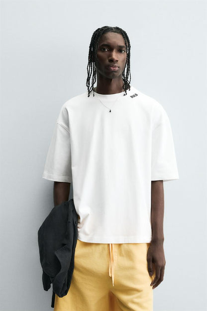 Zara CONTRAST RELAXED FIT T-shirt