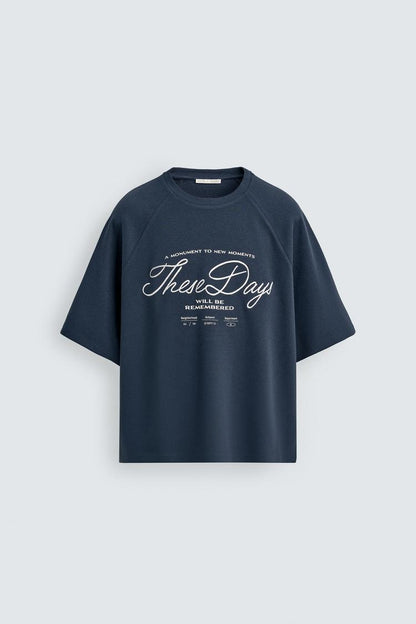 Zara WAFFLE-KNIT TEXTURE T-shirt