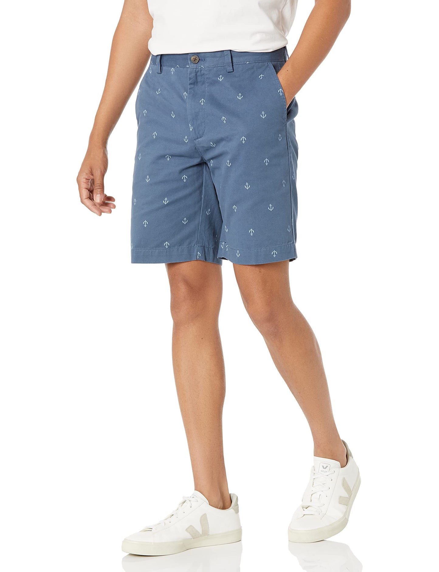 navy chino shorts