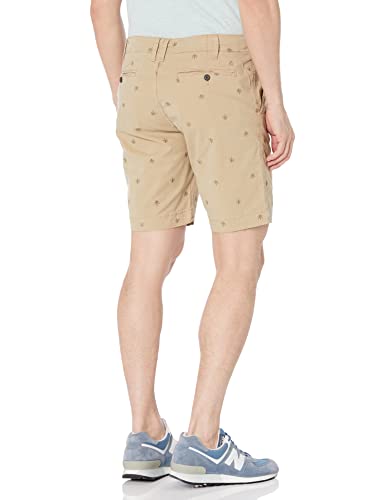 classic beige printed shorts