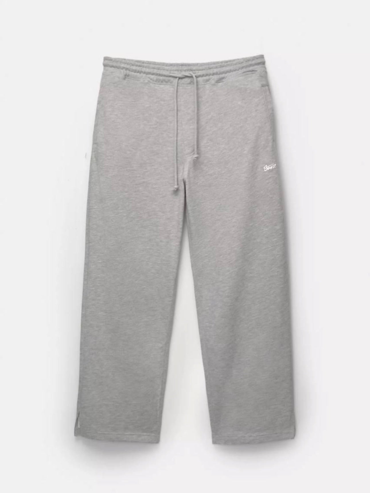 Pull&Bear straight leg joggers in grey