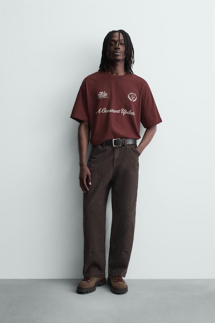 Zara CONTRAST PRINT T-shirt