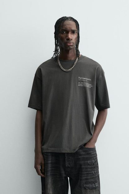 Zara RELAXED FIT PRINTED T-shirt