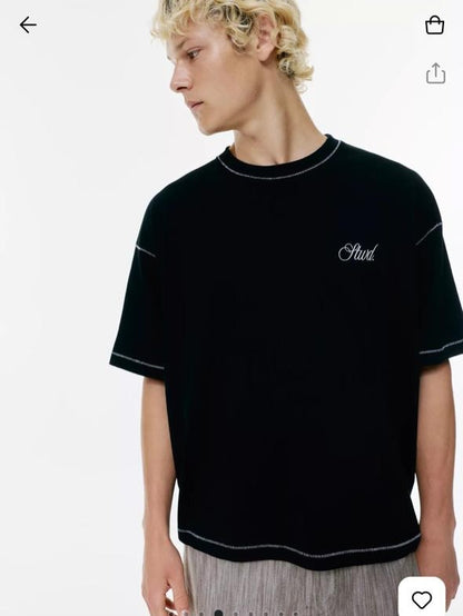Pull&Bear STWD Studio Contrast Stitch T-shirt