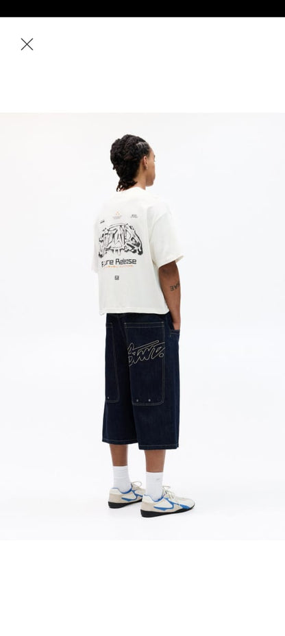 Pull&Bear Stwd Contemporary Ecosistem T-Shirt in White