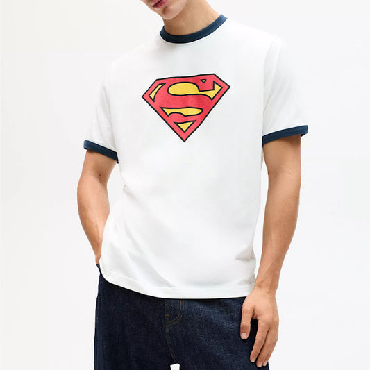 Pull&Bear Superman T-Shirt in White for Men