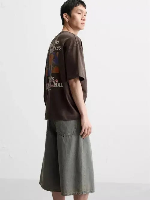 Zara Still Life Printed Tee - Washed Black T-shirt
