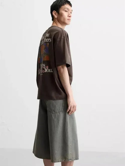 Zara Still Life Printed Tee - Washed Black T-shirt