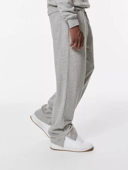 Pull&Bear straight leg joggers in grey