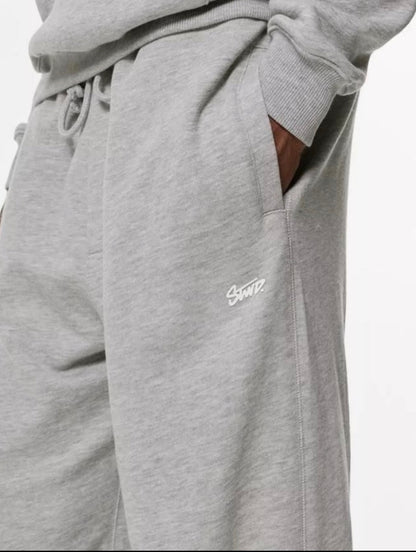 Pull&Bear straight leg joggers in grey