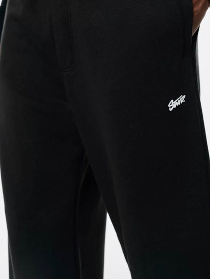 Pull&Bear straight leg joggers in black