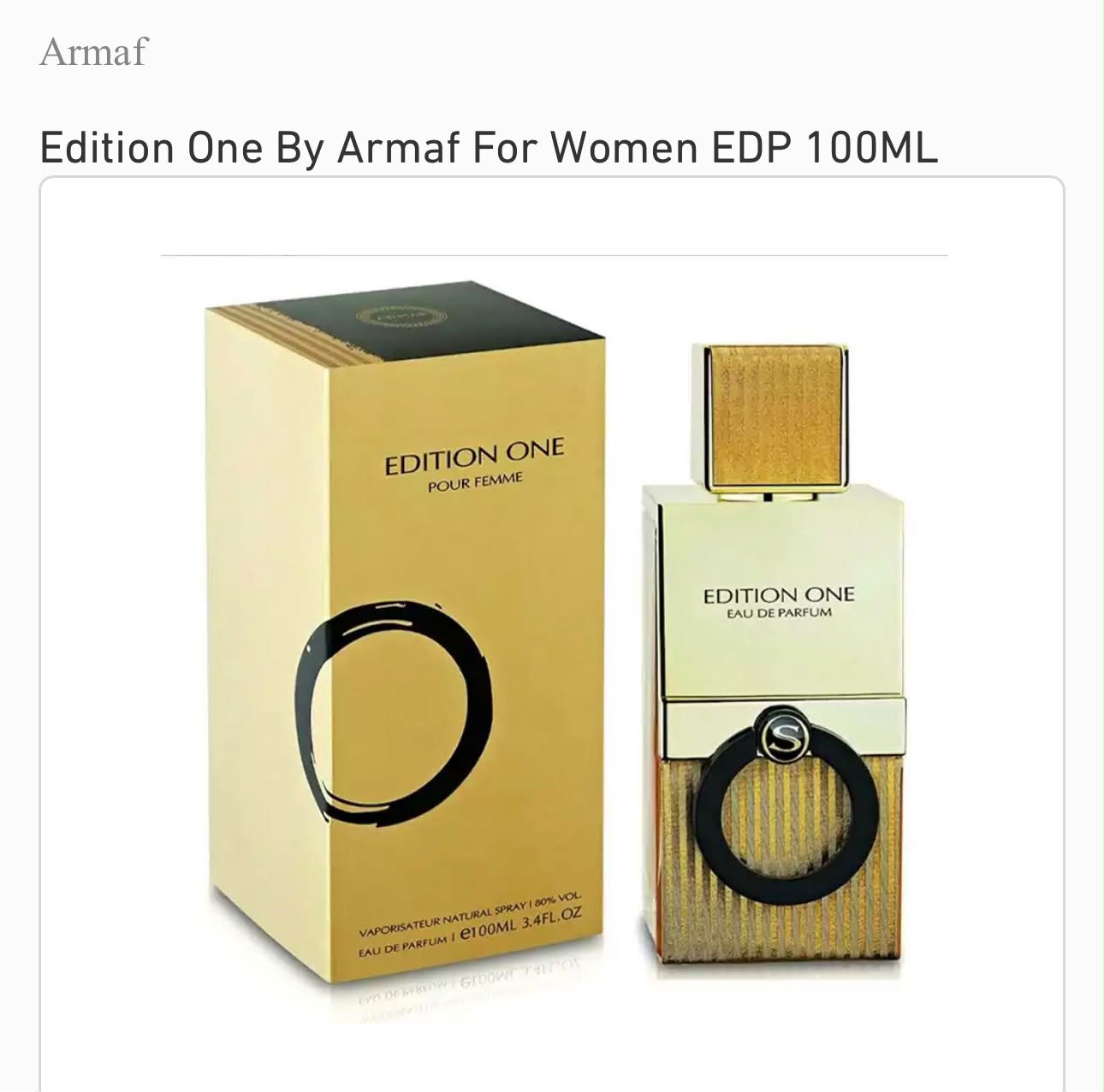 Armaf For Women EDP 100ML